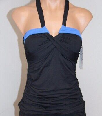 Nwt Anne Cole Swimsuit Bikini Tankini Top Sz S Bkpr Ebay