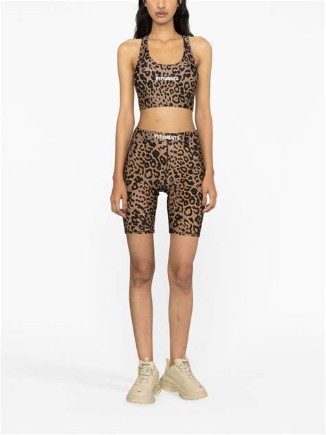 Vetements Leopard Print Sports Bra Farfetch