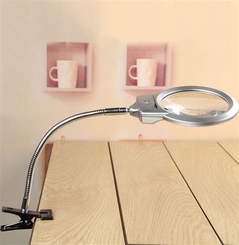 Room Lighting New Lighted Table Top Desk Magnifier Magnifying Glass