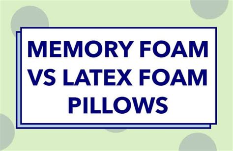 Latex Vs Memory Foam Pillow 2025 Ultimate Guide