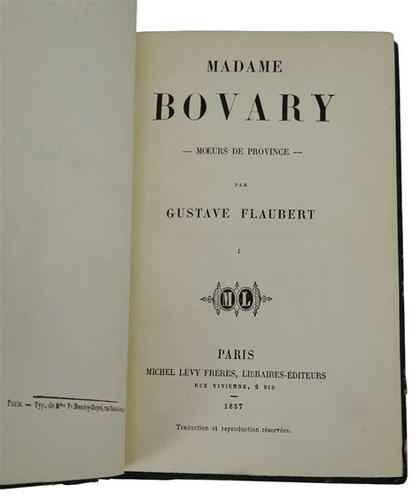 Madame Bovary | Gustave Flaubert | First Edition