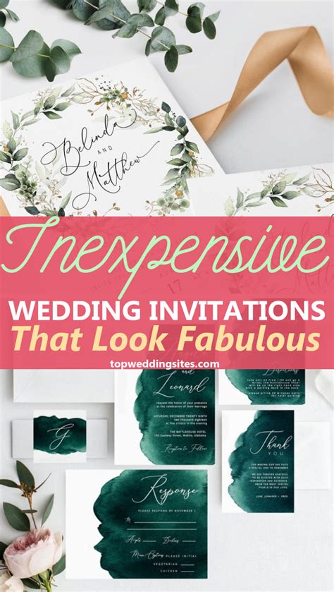 Looking For Inexpensive Wedding Invitations That Look Anything But