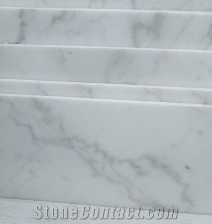 Fargo White Marble Tiles China Carrara White Polished Surface Guangxi