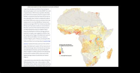 New website features agriculture maps and learning briefs of Africa ...