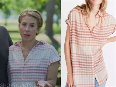 Home Town Season 8 Episode 3 Erin Whitepink Plaid Shirt Shop Your Tv