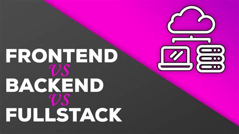 Frontend Vs Backend Vs Fullstack Development