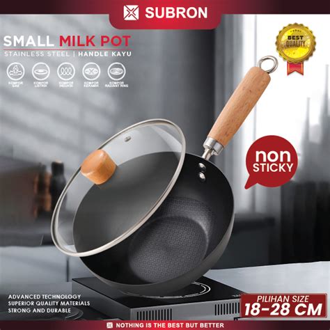 Jual SUBRON Panci Susu Anti Lengket 18CM 20CM 22CM 24CM 26CM 28CM Milk