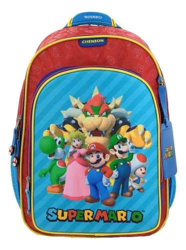 Mochila Mario Bros Squat Primaria Backpack Mb66368 r Envío gratis