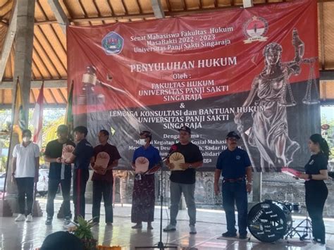 Universitas Panji Sakti Singaraja Giat Baksos Dan Penyuluhan Hukum Di