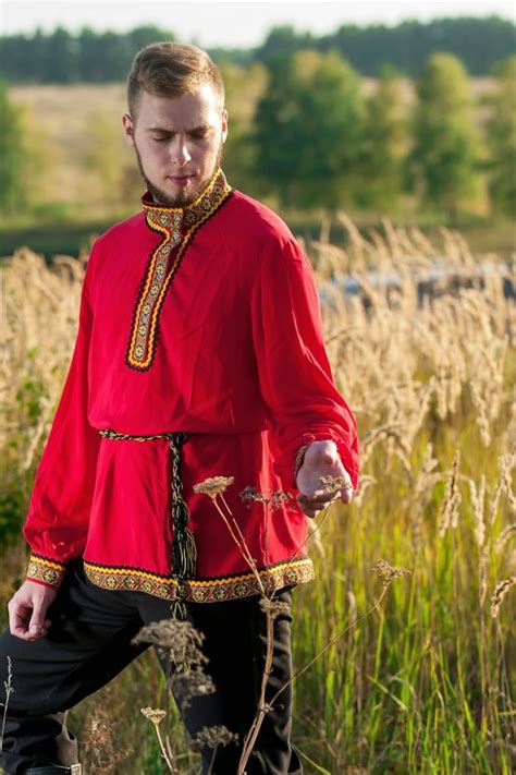 Russian Costume Men Kosovorotka Slavic Clothing Russian Etsy