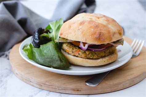 Vegetarian Chickpea And Veggie Burger Oh My Veggies