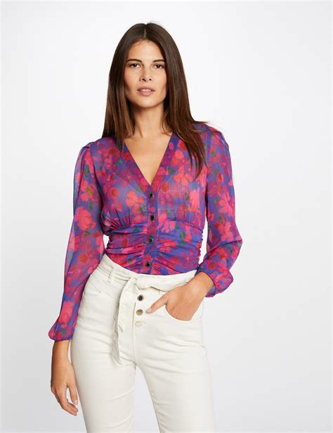 Chemise Manches Longues Imprim Floral Multico Femme Morgan