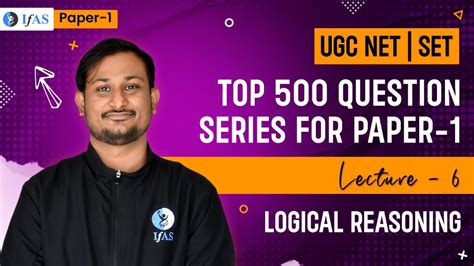 Logical Reasoning Top 500 Question Series For Paper 1 L6 UGCNET