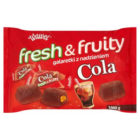 Wawel Fresh Fruity Cola Galaretki Z Nadzieniem G Kalorie Kj I