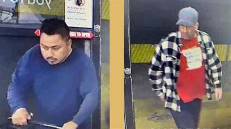 Two men wanted after theft in Clovis