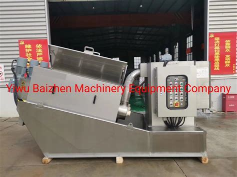 Wastewater Treatment Multi Plate Sludge Screw Press Dewatering