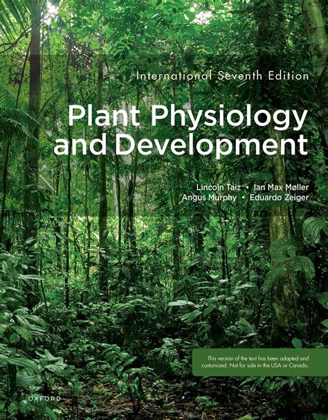 Plant Physiology and Development Amazon co uk Taiz Lincoln Møller