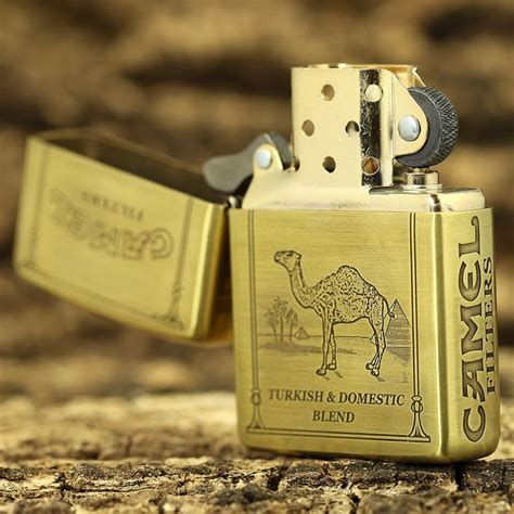 Etching Brass Armor 5 Side Camel Zippo Lighter Limited Edition Zippos