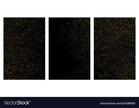 Gold glitter texture isolated on black Royalty Free Vector