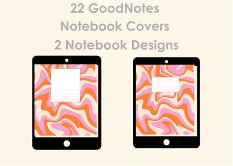 Groovy Digital Notebook Covers Digital Notebook Goodnotes Cover