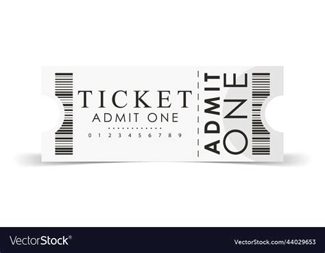 Ticket sample design template Royalty Free Vector Image