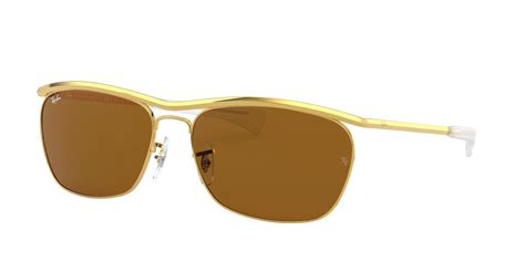 Ray Ban Rb Olympian Ii Deluxe Polarized Sunglasses In Gold