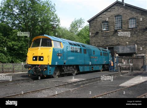 National Railway Museum Western Diesel Locomotive D1023 At Haworth Keighley And Worth Valley