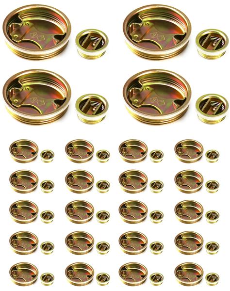 Qwork Steel Drum Bung Plug Set 24 Piece 2 And 24 Piece 3