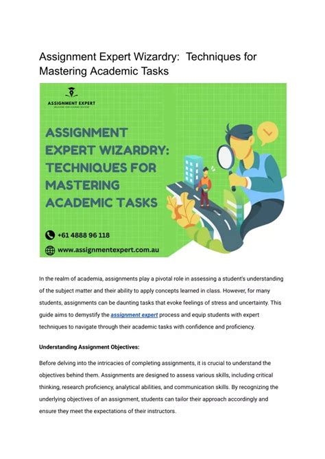 Ppt Assignment Expert Wizardry Techniques For Mastering Academic