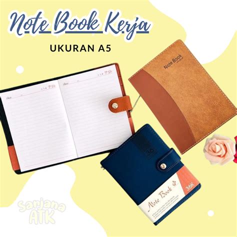 Jual Buku Agenda Kerja Note Book Kerja Kancing Shopee Indonesia