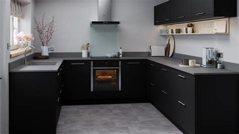 New Black U Shaped Fitted Kitchens Kitchens Howdens