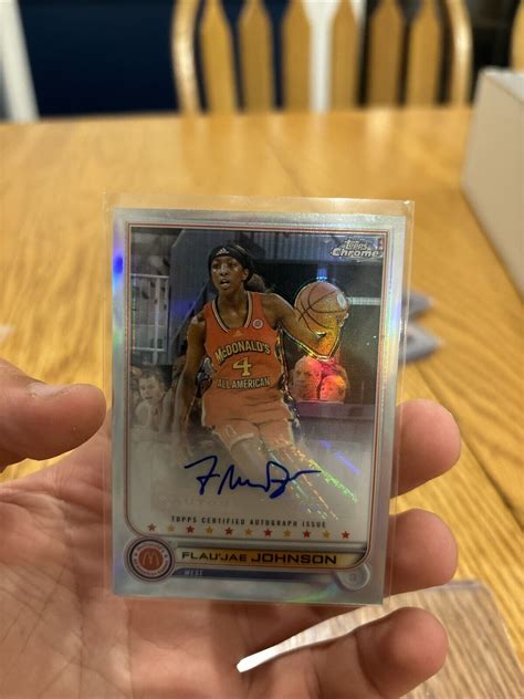 2022 23 Topps McDonald S Chrome FLAU JAE JOHNSON AUTO Autograph