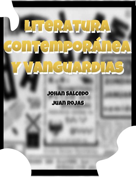 Calaméo Literatura Contemporánea Y Vanguardias