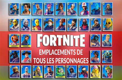 Guide Fortnite Liste Et Collection Complète De Tous Les Personnages à