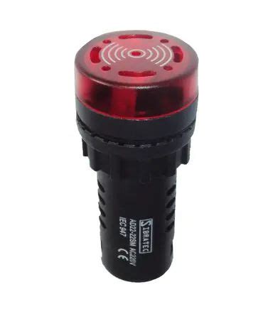 Buzzer Visual Sonoro Vermelho Db Led Mm Vca Vcc Ad Dka