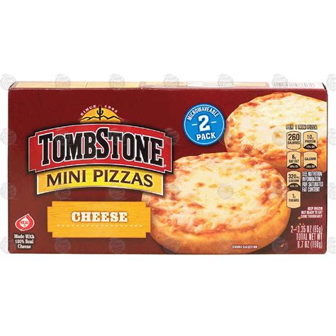 Tombstone Mini Pizzas Cheese Pizza 2 Pack 67 Oz