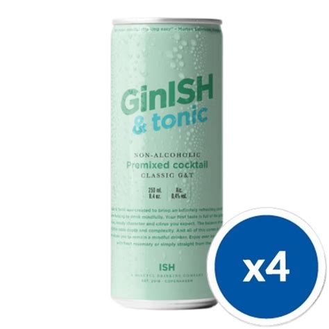 GinISH Tonic 250 Ml Puszka X4