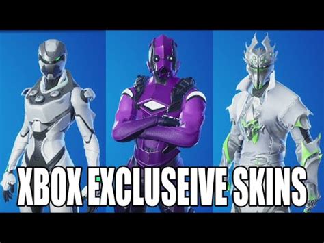 All XBOX Exclusive Skins In Fortnite YouTube