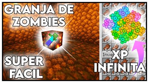 GRANJA DE EXPERIENCIA CON SPAWNER DE ZOMBIES MINECRAFT 1 16 1 13