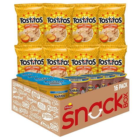 Tostitos Chips And Salsa Variety Pack Bags And Dips 16 Count