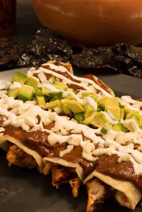 Chicken Mole Enchiladas - International Cuisine