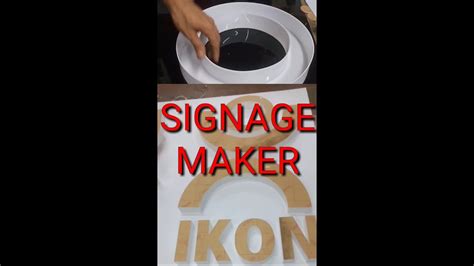 PAPANO GUMAWA NG SIGNAGE ACRILYC BUILD UP YouTube