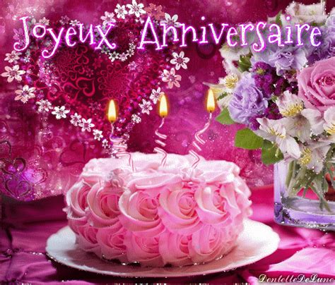 Gif joyeux anniversaire scintillant femme 1 – Artofit