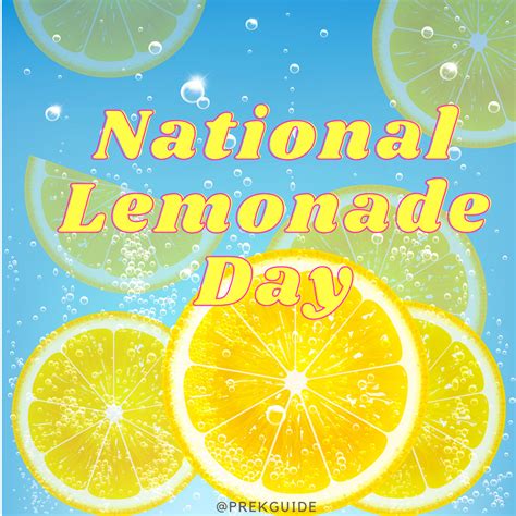 National Lemonade Day In Pre K Pre K Guide