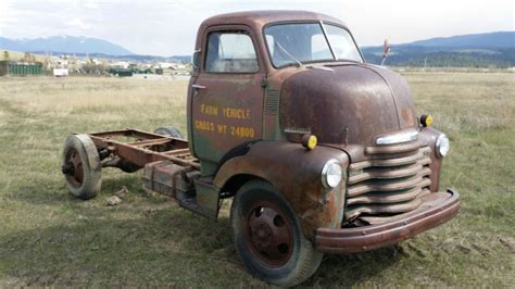 RUST FREE 1948 CHEVY CAB OVER COE SNUBNOSE TRUCK KUSTOM PICKUP HOT RAT