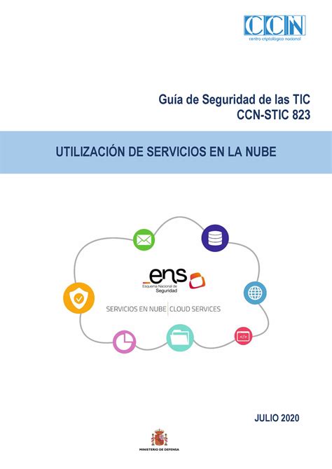 823 Cloud Computing Ens Guía De Seguridad De Las Tic Ccn Stic 823