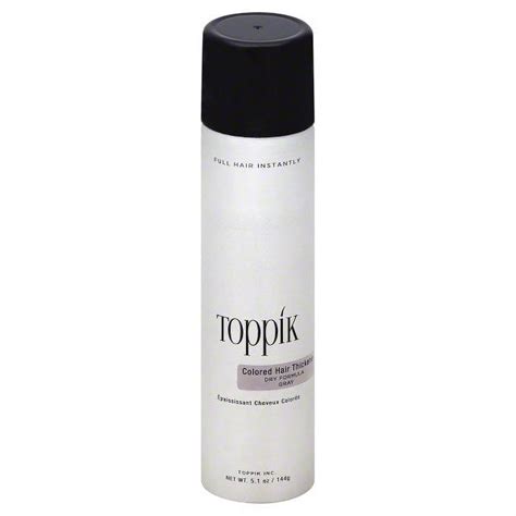 Toppik Dry Formula Gray Colored Hair Thickener 51 Oz