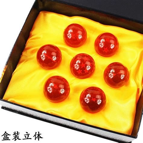 Dragon Ball Z Stars Crystal Ball Set With Box 7 Pcs Szie 43cm35cm