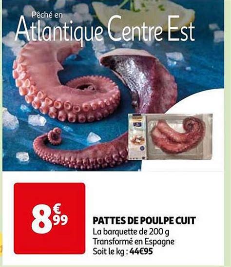 Promo Pattes De Poulpe Cuit Chez Auchan