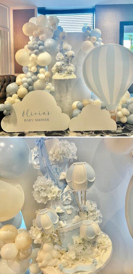 Hot Air Balloon Themed Baby Shower Up Up And Away Baby Shower Ideas 4U